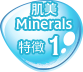 肌美 Minerals 特徴１